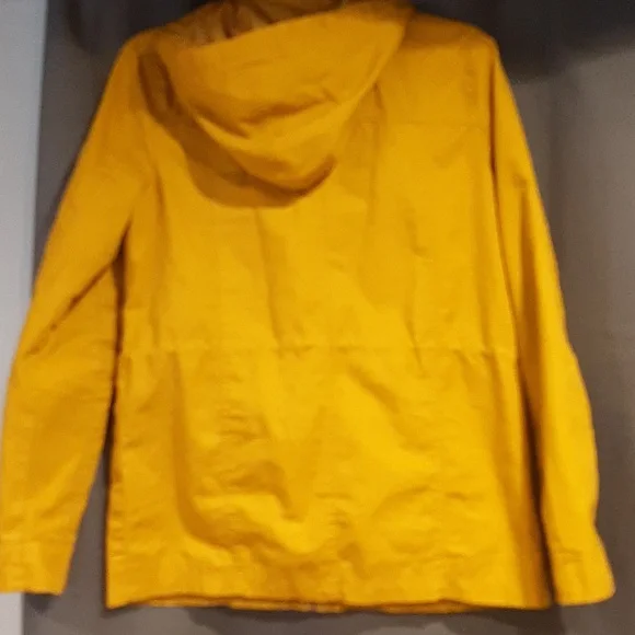 Mustard lightweight coat with hood - Picture 2 of 13